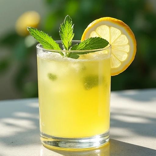 Fresh Lemonade with Mint