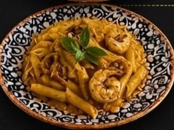 Penne Rosé With Sautéed Shrimp